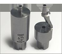 Usinage des faux moignons implantaires dentaires unitaires personnalisés en Titane ou en CoCr